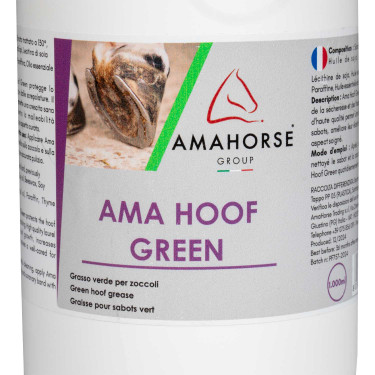 Gele Vet voor Hoef Ama Hoof 1L Umbria Equitazione Groen