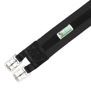 Stofriem met Elastieken Umbria Equitazione Zwart