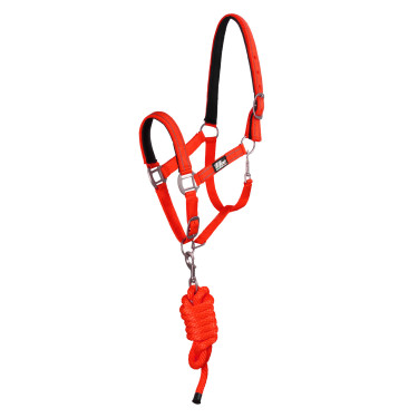 Synthetisch Halster met Reflecterende Lijn Supreme Rood