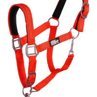 Synthetisch Halster met Reflecterende Lijn Supreme Zwart