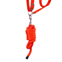 Synthetisch Halster met Reflecterende Lijn Supreme Rood