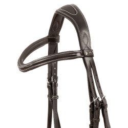 Bridon Supreme met Contrasterende Stiksels en Supreme Teugels Bruin Bridon Supreme met Contrasterende Stiksels en Supreme Teugels Bruin
