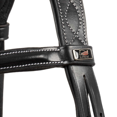 Bridon Supreme met Contrasterende Stiksels en Supreme Teugels