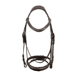 Bridon Supreme met Contrasterende Stiksels en Supreme Teugels Bruin Bridon Supreme met Contrasterende Stiksels en Supreme Teugels Bruin