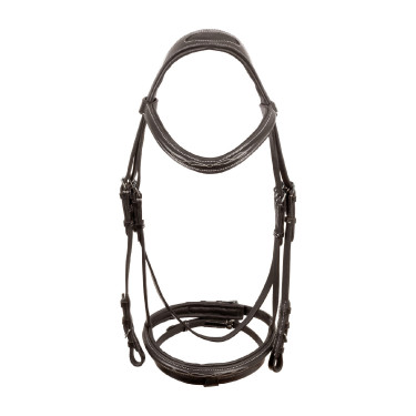 Bridon Supreme met Contrasterende Stiksels en Supreme Teugels Bruin Bridon Supreme met Contrasterende Stiksels en Supreme Teugels Bruin