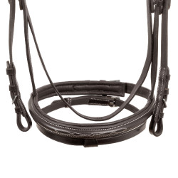 Bridon Supreme met Contrasterende Stiksels en Supreme Teugels Bruin Bridon Supreme met Contrasterende Stiksels en Supreme Teugels Bruin
