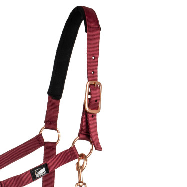 Nylon Halster Rose Gold Line met Supreme Lijn Bordeaux