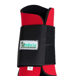 Neopreen Peesbeschermers met Rubber Shell Umbria Equitazione Rood