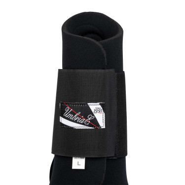 Neopreen Peesbeschermers met Rubber Shell Umbria Equitazione Zwart