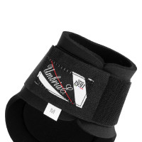 Neopreen Strijklappen met Rubberen Schelp Umbria Equitazione Zwart