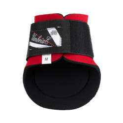 Neopreen Strijklappen met Rubberen Schelp Umbria Equitazione Rood