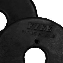 Ringenbitringen Bedekt met Rubber Umbria Equitazione Zwart Ringenbitringen Bedekt met Rubber Umbria Equitazione Zwart