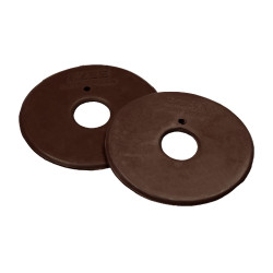 Ringenbitringen Bedekt met Rubber Umbria Equitazione Bruin Ringenbitringen Bedekt met Rubber Umbria Equitazione Bruin