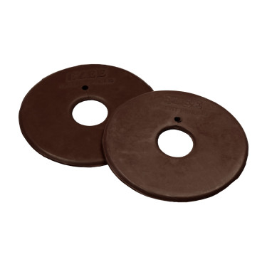 Ringenbitringen Bedekt met Rubber Umbria Equitazione Bruin Ringenbitringen Bedekt met Rubber Umbria Equitazione Bruin