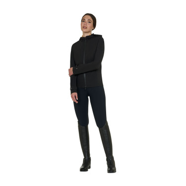 Aangesloten softshell-jas met winddichte rits voor dames Equestro Zwart