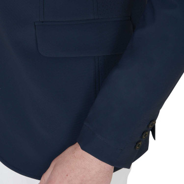 Wedstrijdjas voor heren in geperforeerde technische stof Equestro Marineblazer Marineblauw Wedstrijdjas voor heren in geperforeerde technische stof Equestro Marineblazer Marineblauw