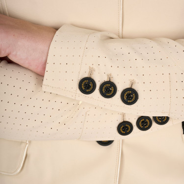 Damen-Wettkampfjacke perforiert 3 Knöpfe Equestro