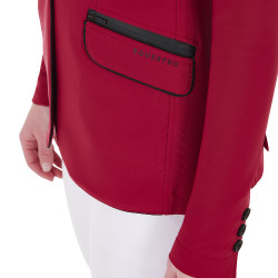 Wedstrijdjas dames in technische stretchstof Equestro Scooter Beige