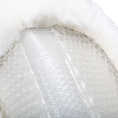 Schokdemper SP WFS suède schapenvacht Acavallo Wit / wit