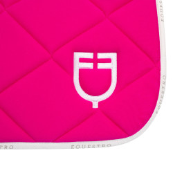 Zadeldekje springen in ademende technische stof limited edition GP Equestro Fuchsia / wit Roze