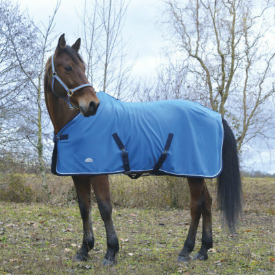 Chemise polaire Equi-Theme Polyfun Bleu vif / blanc