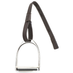 Synthetische stijgbeugelriemen Wintec met haak Bruin