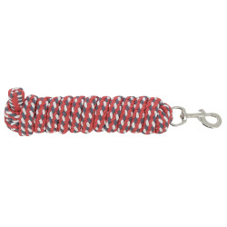 Lange tricolore strop Marine / rood / wit Blauw