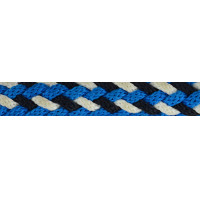 Lange tricolore strop Marine / koning / wit Blauw Lange tricolore strop Marine / koning / wit Blauw