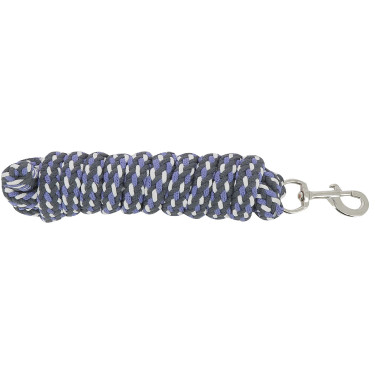 Lange tricolore strop Violet / zwart / wit
