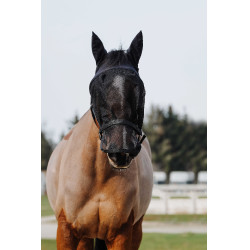 Halster + masker Equithème Zwart