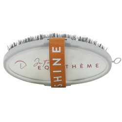 Zachte borstel Equithème Ik hou van je Grijs Zachte borstel Equithème Ik hou van je Grijs