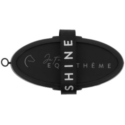 Zachte borstel Equithème Ik hou van je Zwart