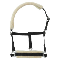 Halster veulen Riding World synthetische schapenvacht Halster veulen Riding World synthetische schapenvacht