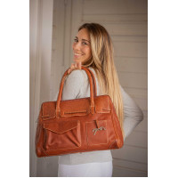 Handtas Pénélope Maëlys Groot model Cognac Bruin Handtas Pénélope Maëlys Groot model Cognac Bruin