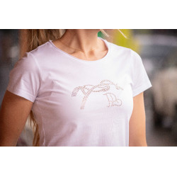 T-shirt Pénélope Iconic Strass Wit
