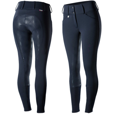 Thermobroek Grand Prix Horze met silicone zitvlak dames Zwart