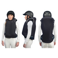Helite Prestige bodywarmer voor airbag Zip'in Nachtblauw / rood