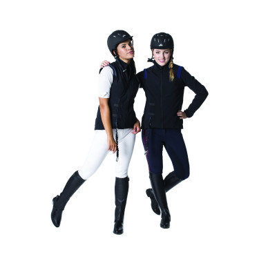 Helite Airshell-jas voor Zip'in-airbag Zwart / blauw Helite Airshell-jas voor Zip'in-airbag Zwart / blauw