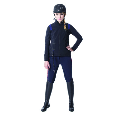 Helite Airshell-jas voor Zip'in-airbag Zwart / blauw Helite Airshell-jas voor Zip'in-airbag Zwart / blauw