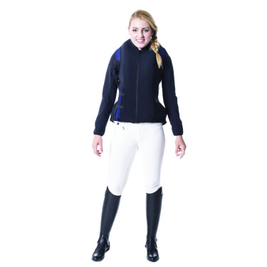 Helite Airshell-jas voor Zip'in-airbag Zwart / blauw Helite Airshell-jas voor Zip'in-airbag Zwart / blauw