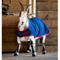 Horseware fleece deken voor geiten Marine / rood Blauw