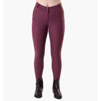 Paardrijbroek Horseware Flexfit winter full grip dames Hemels violet