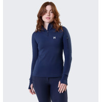 Polo 1/4 rits Horseware winter Strive dames Marine Marineblauw