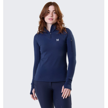 Polo 1/4 rits Horseware winter Strive dames Marine Marineblauw Polo 1/4 rits Horseware winter Strive dames Marine Marineblauw