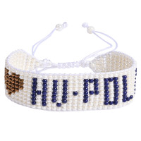 Armband HV Polo Logo name Ivoor Beige