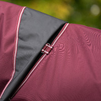 Paddockdeken Imperial Riding Basic met afneembare hals 300 g Diep rood