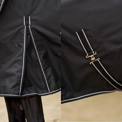 Imperial Riding Basic paddockdeken met afneembare hals 400 g Zwart