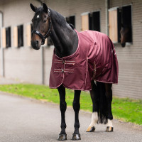 Imperial Riding Basic paddockdeken zonder halsdeken Fleece Diep rood