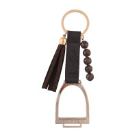 HV Polo Rubia stijgbeugels sleutelhanger Hout Beige