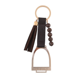 HV Polo Rubia stijgbeugels sleutelhanger Hout Beige